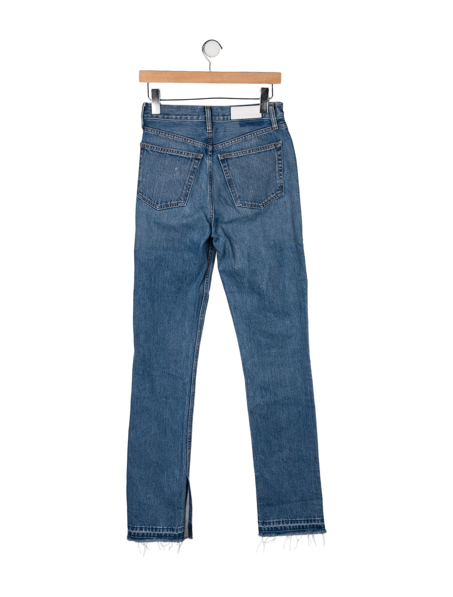 RE/DONE High-Rise Straight Leg Jeans