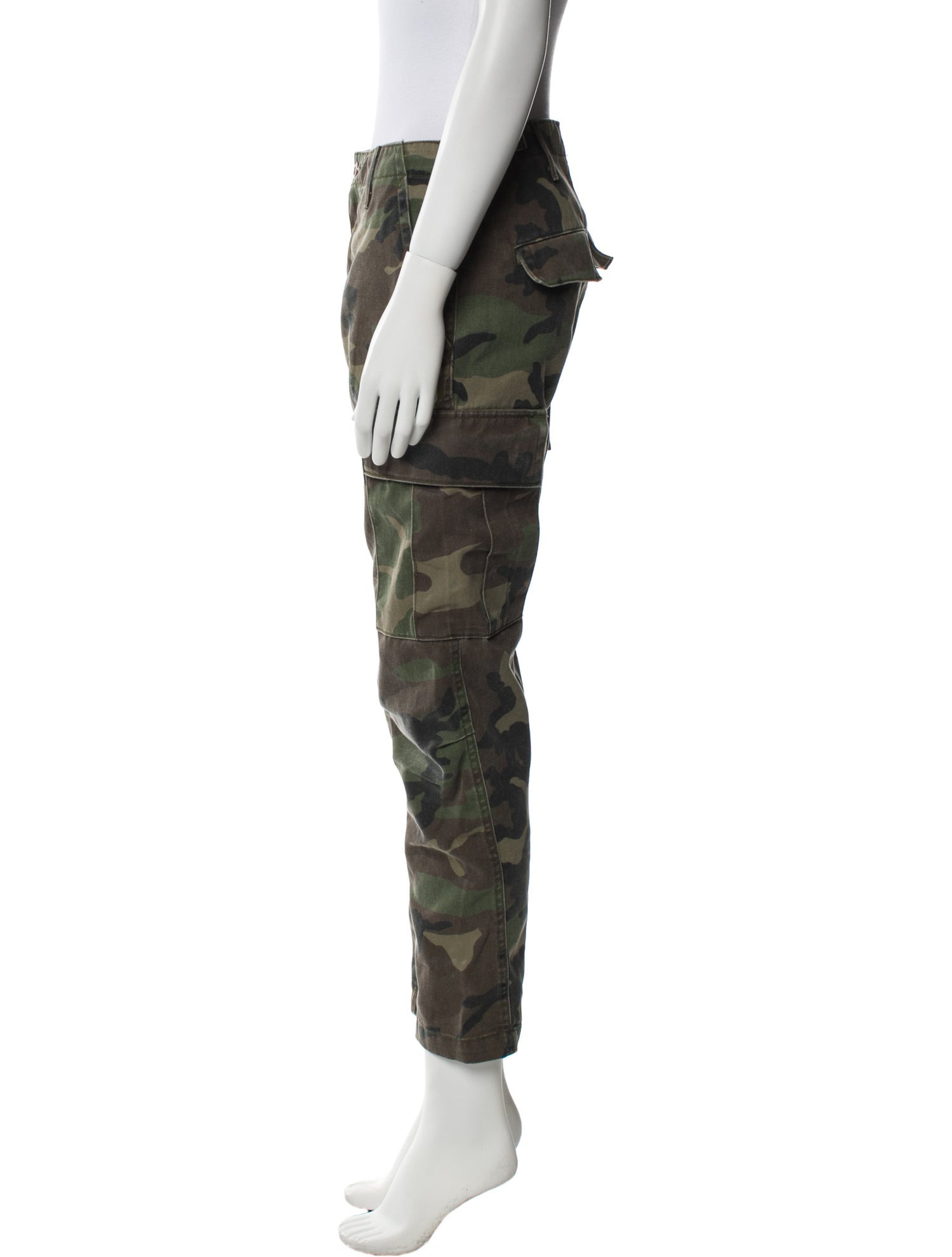 RE/DONE Camouflage Print Straight Leg Pants