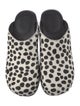 RE/DONE Ponyhair Polka Dot Print Mules