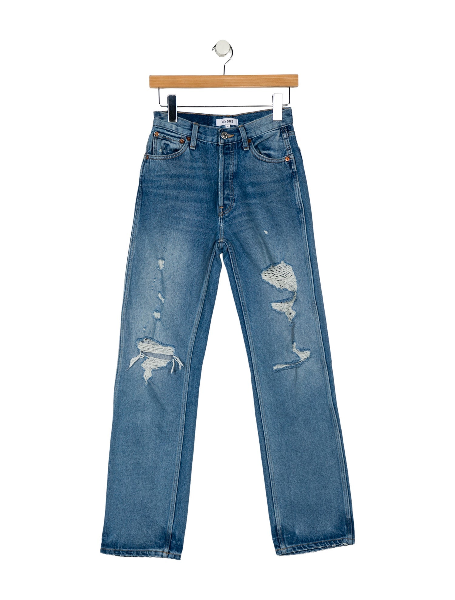 RE/DONE Mid-Rise Straight Leg Jeans