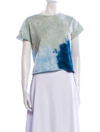 RE/DONE Tie-Dye Print Bateau Neckline T-Shirt