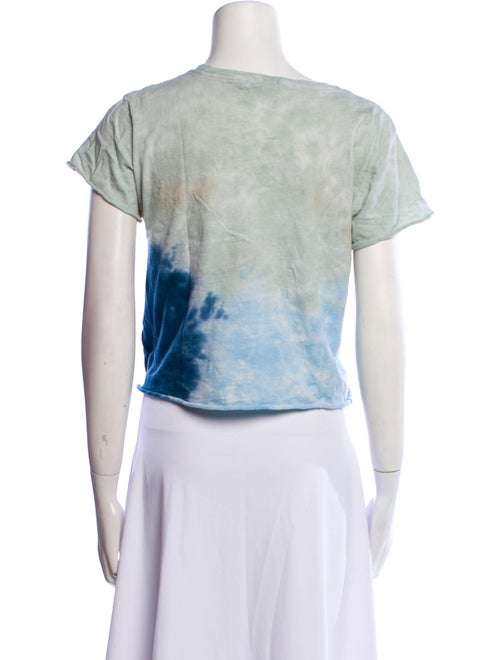 RE/DONE Tie-Dye Print Bateau Neckline T-Shirt