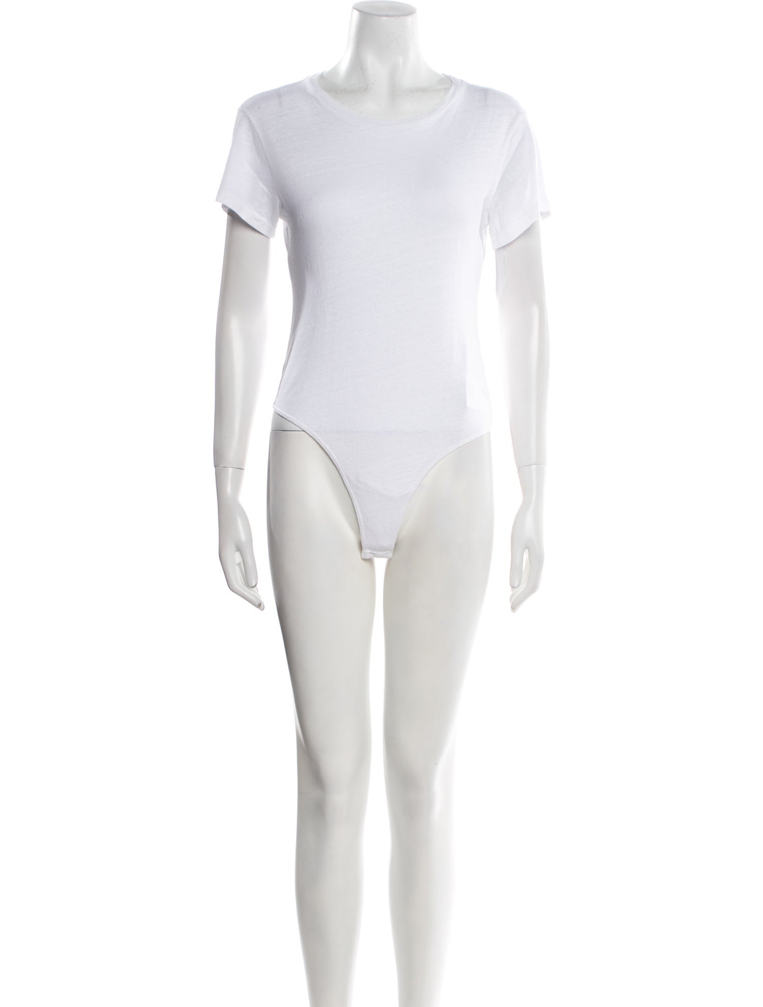 RE/DONE Crew Neck Short Sleeve Bodysuit