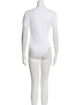 RE/DONE Crew Neck Short Sleeve Bodysuit