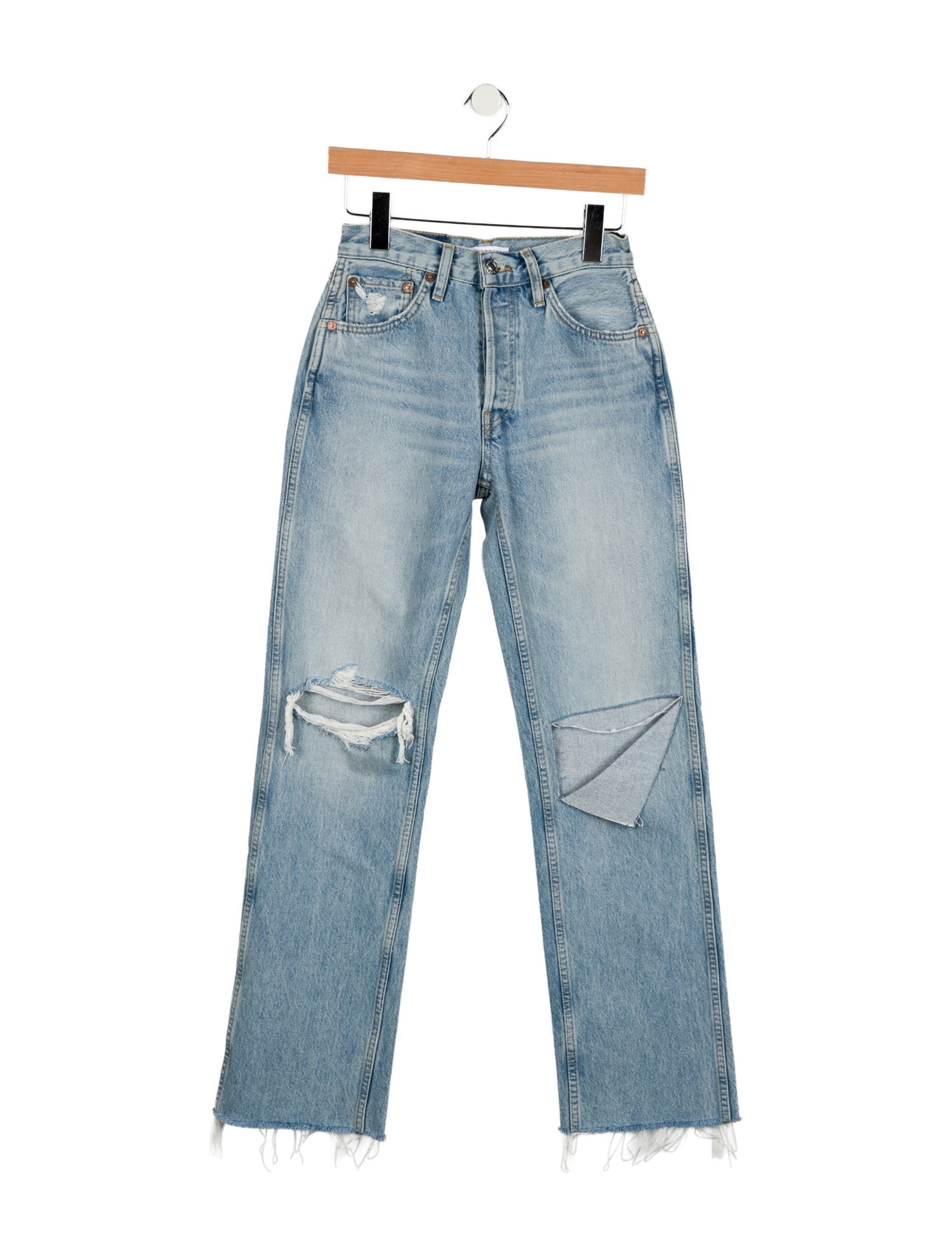 RE/DONE Mid-Rise Straight Leg Jeans w/ Tags