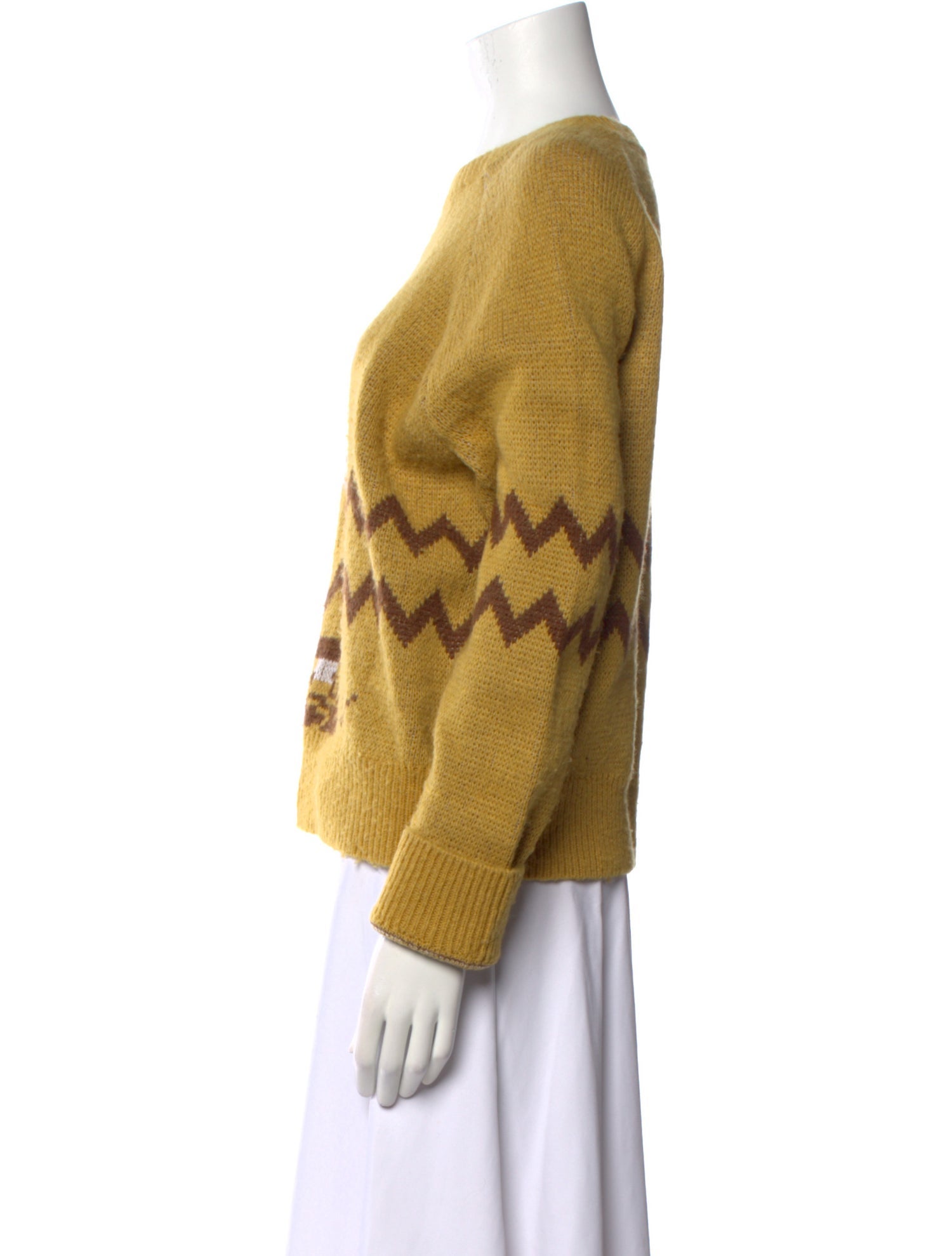 RE/DONE Graphic Print Crew Neck Sweater