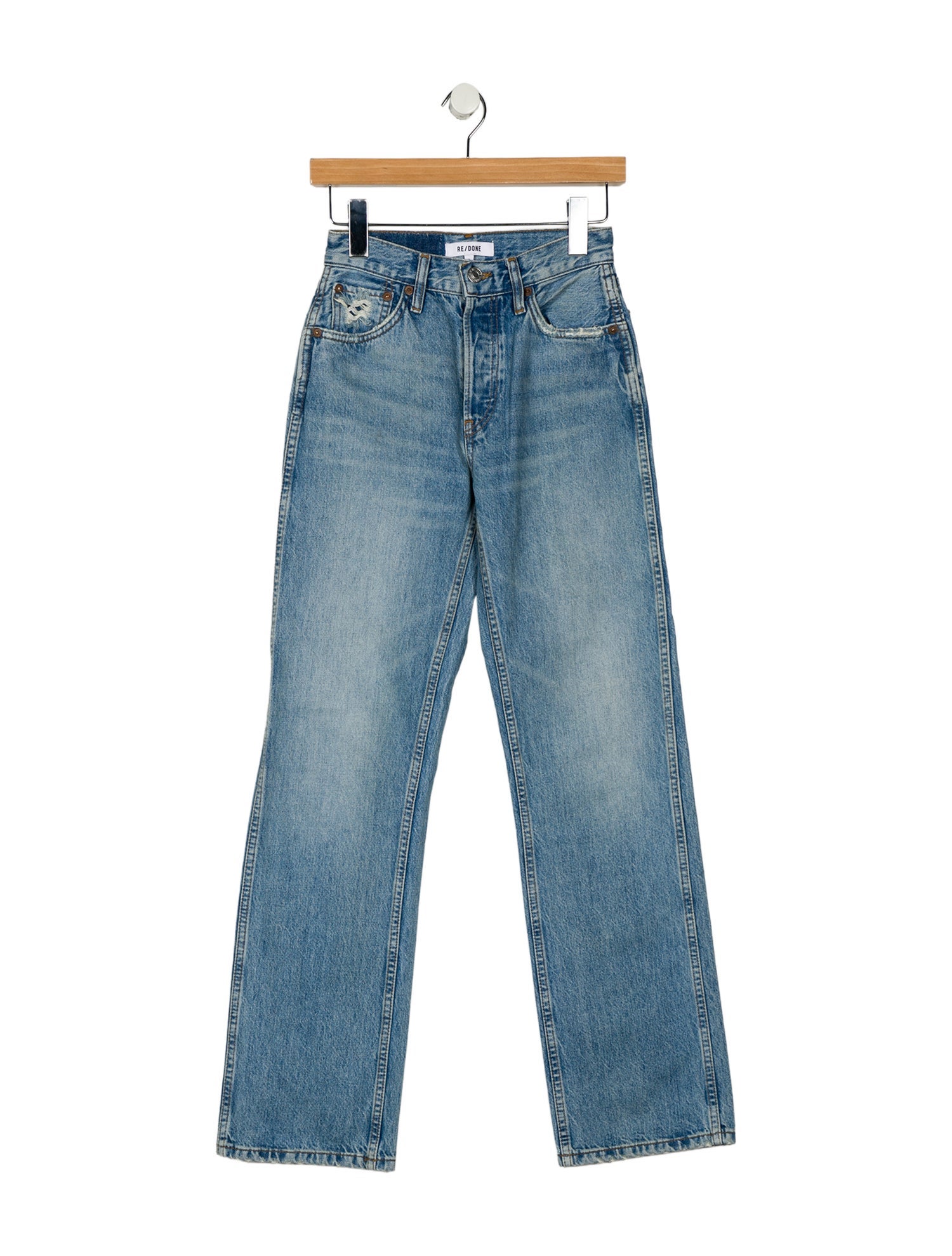 RE/DONE Mid-Rise Wide Leg Jeans