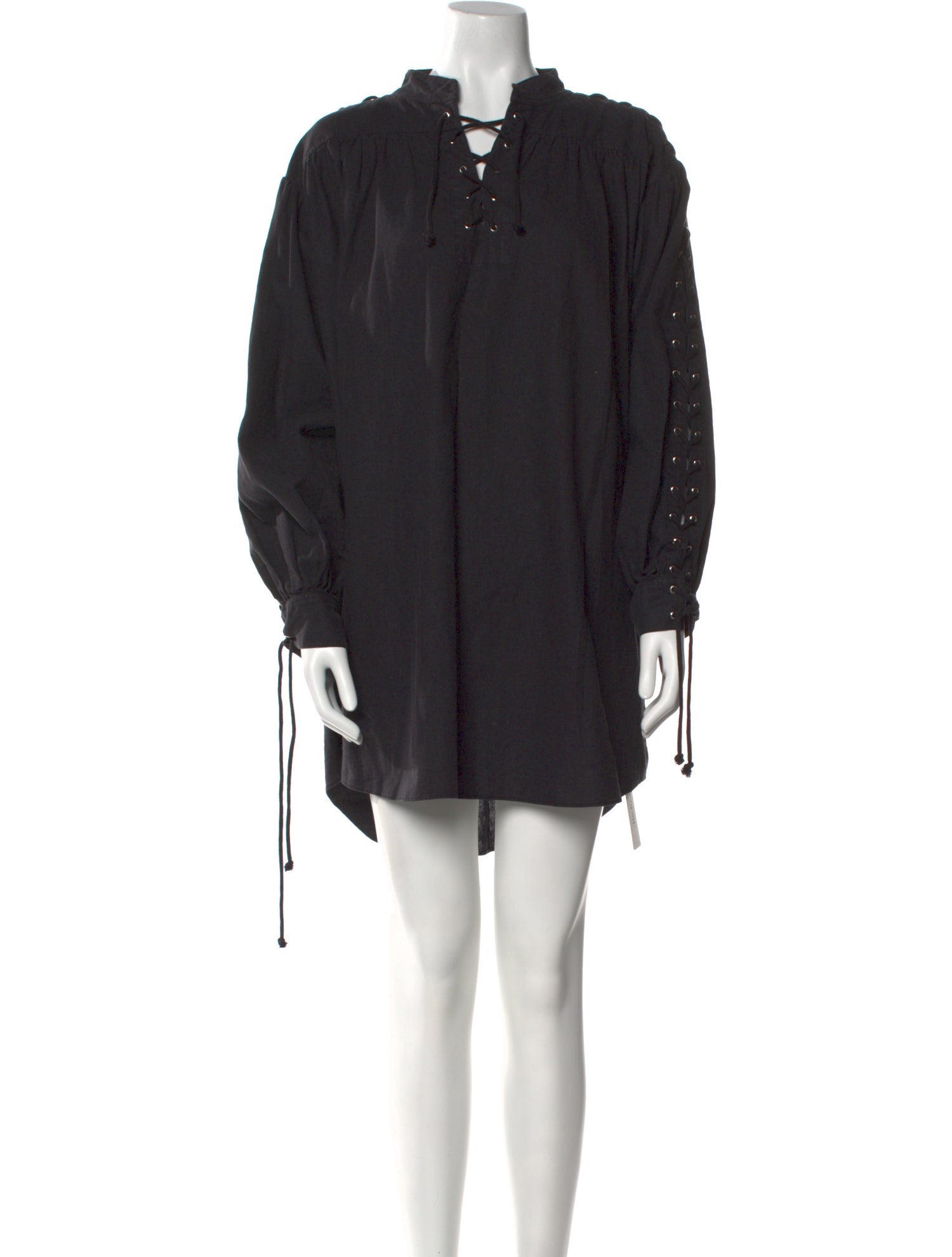 RE/DONE Mock Neck Mini Dress