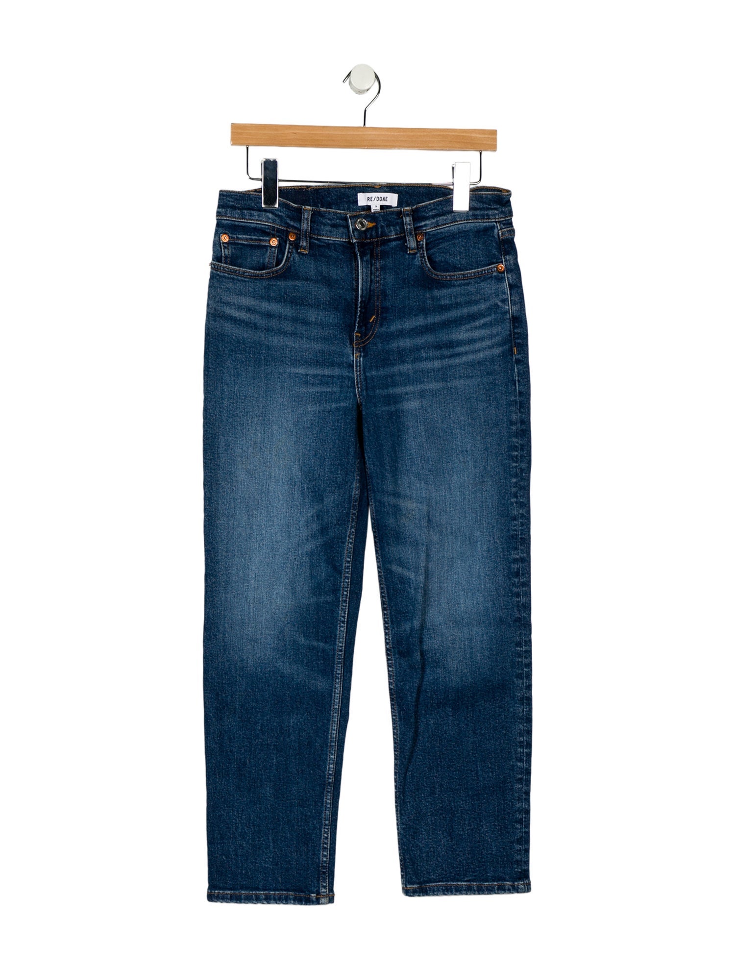 RE/DONE Mid-Rise Straight Leg Jeans