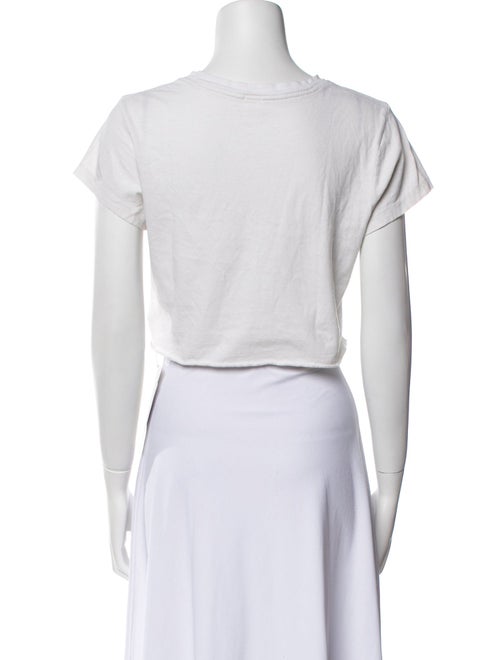 RE/DONE Bateau Neckline Short Sleeve Crop Top