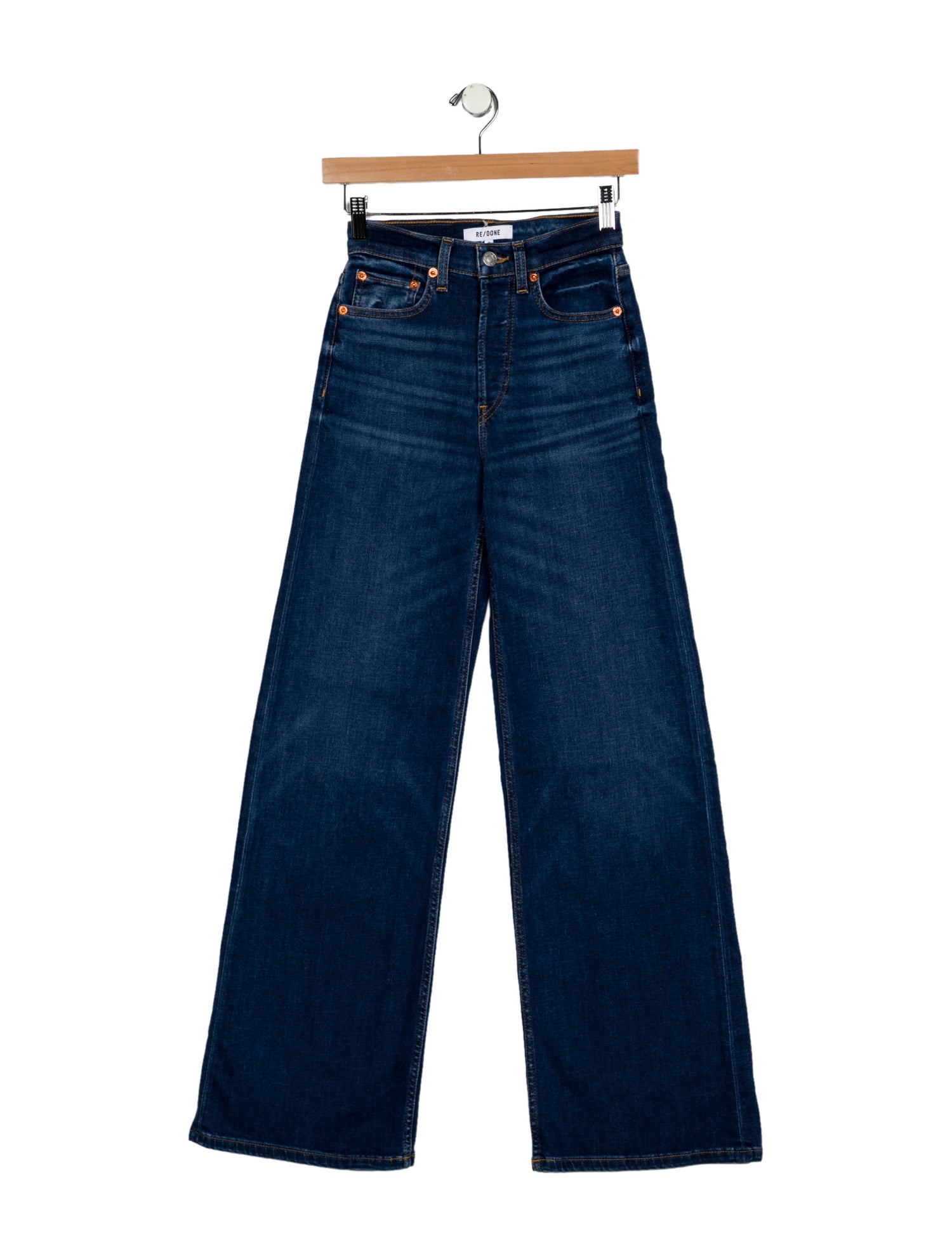 RE/DONE Mid-Rise Wide Leg Jeans