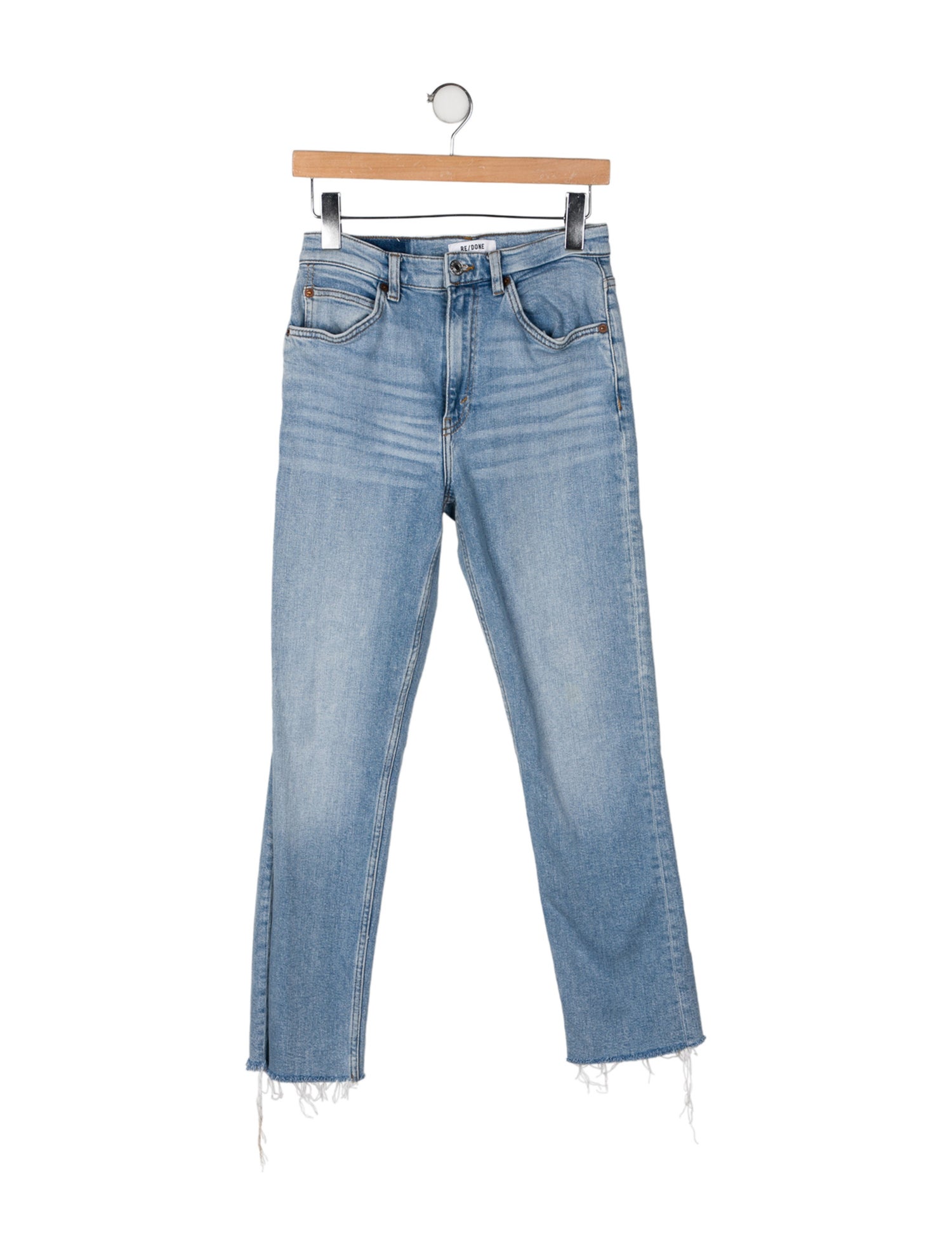 RE/DONE High-Rise Straight Leg Jeans