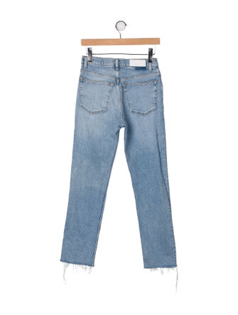 RE/DONE High-Rise Straight Leg Jeans