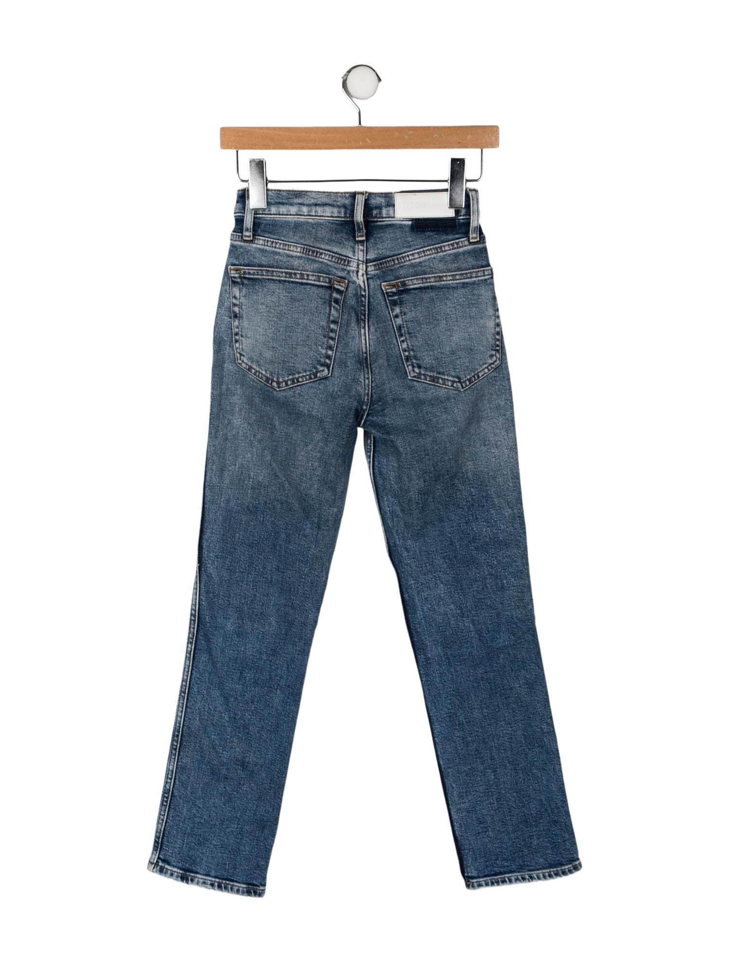 RE/DONE Mid-Rise Straight Leg Jeans