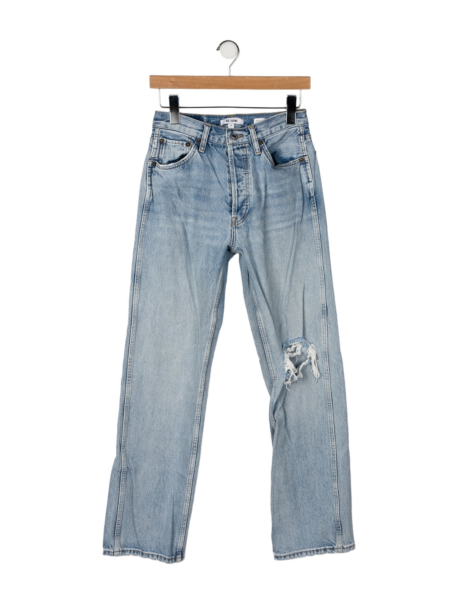 RE/DONE Mid-Rise Wide Leg Jeans
