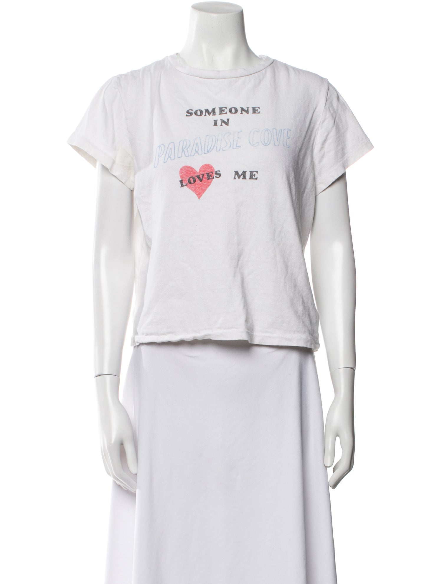 RE/DONE Graphic Print Crew Neck T-Shirt