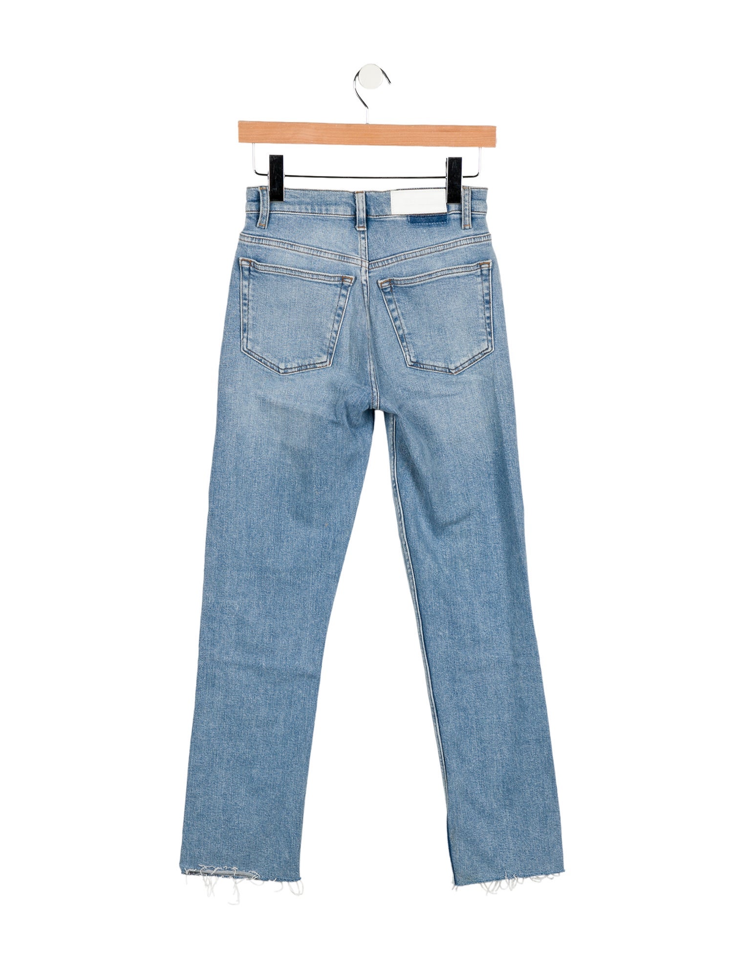RE/DONE High-Rise Straight Leg Jeans