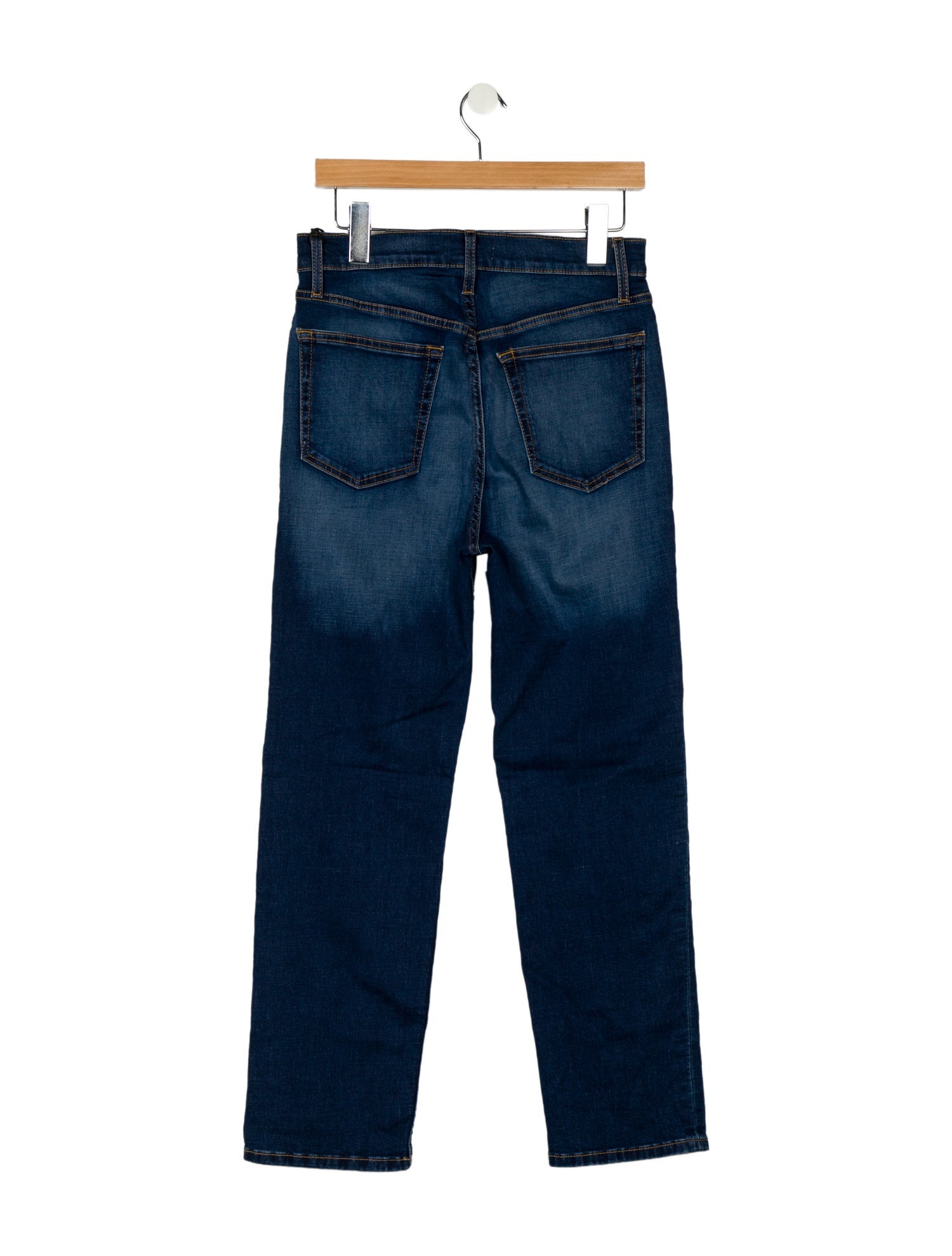 RE/DONE High-Rise Straight Leg Jeans
