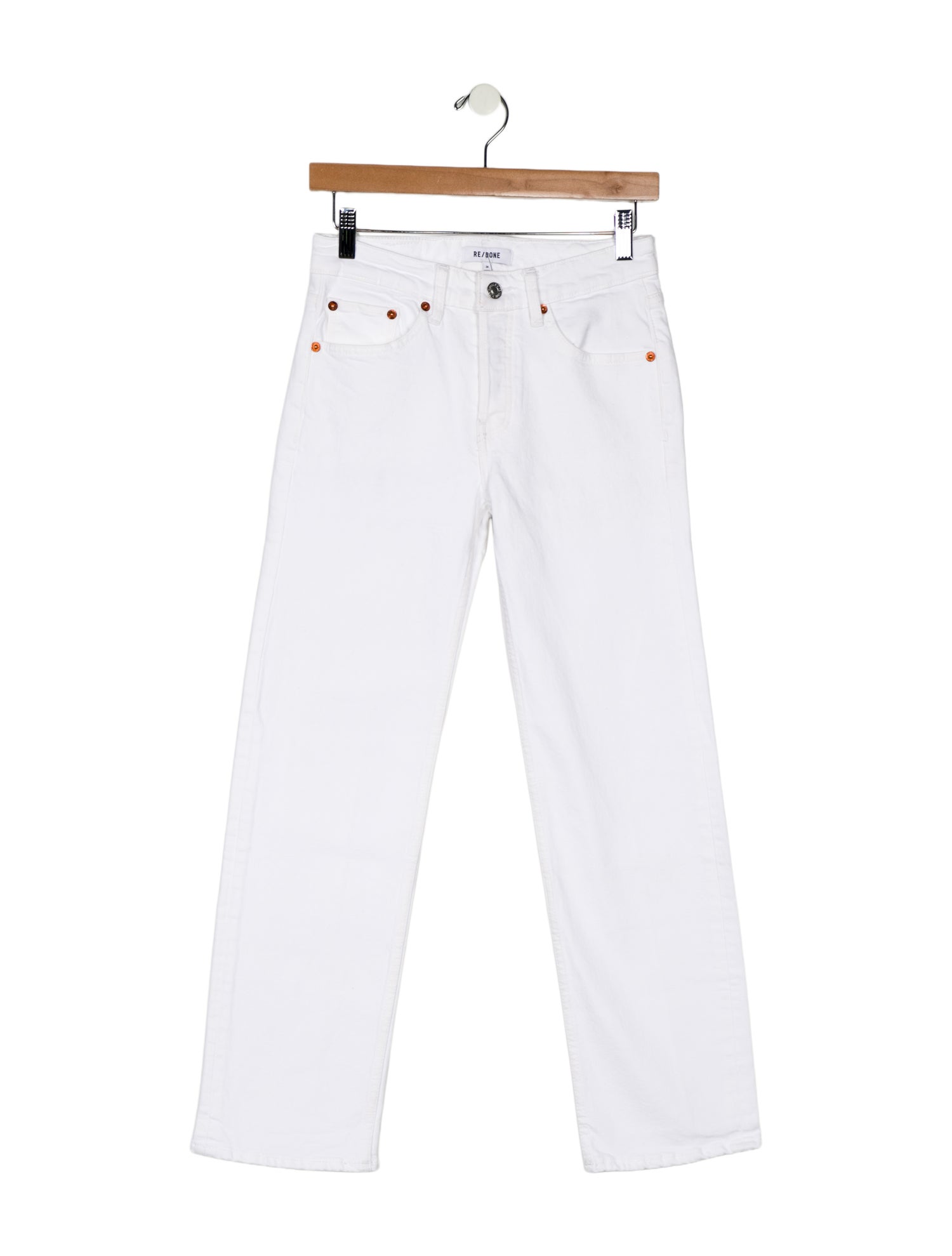 RE/DONE Mid-Rise Straight Leg Jeans