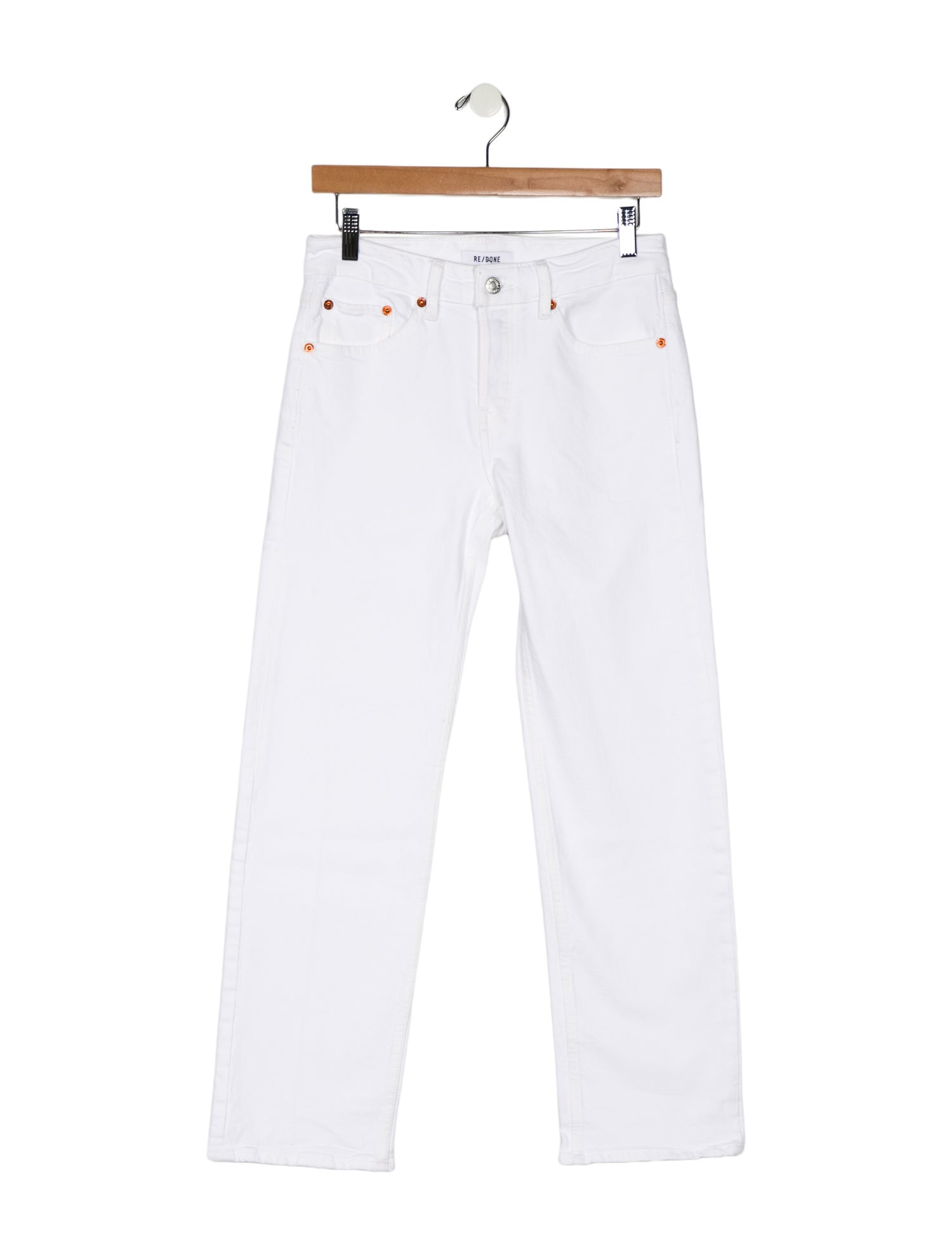 RE/DONE Mid-Rise Straight Leg Jeans