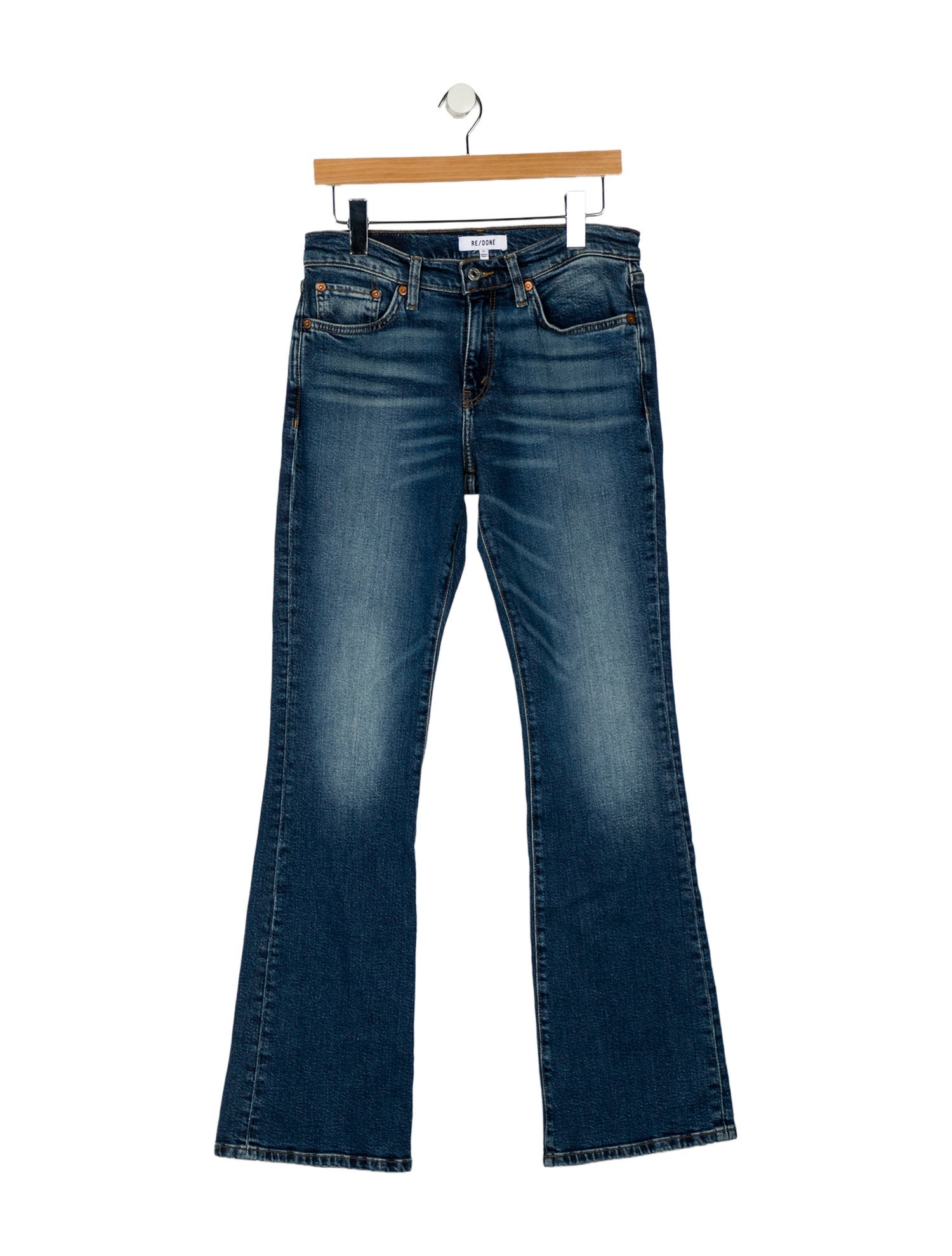 RE/DONE Mid-Rise Wide Leg Jeans