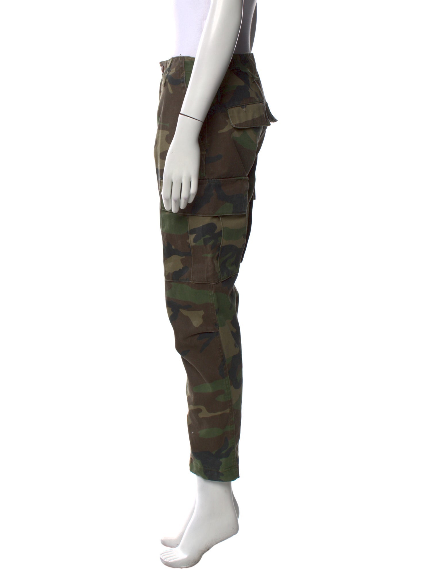 RE/DONE Camouflage Print Straight Leg Pants