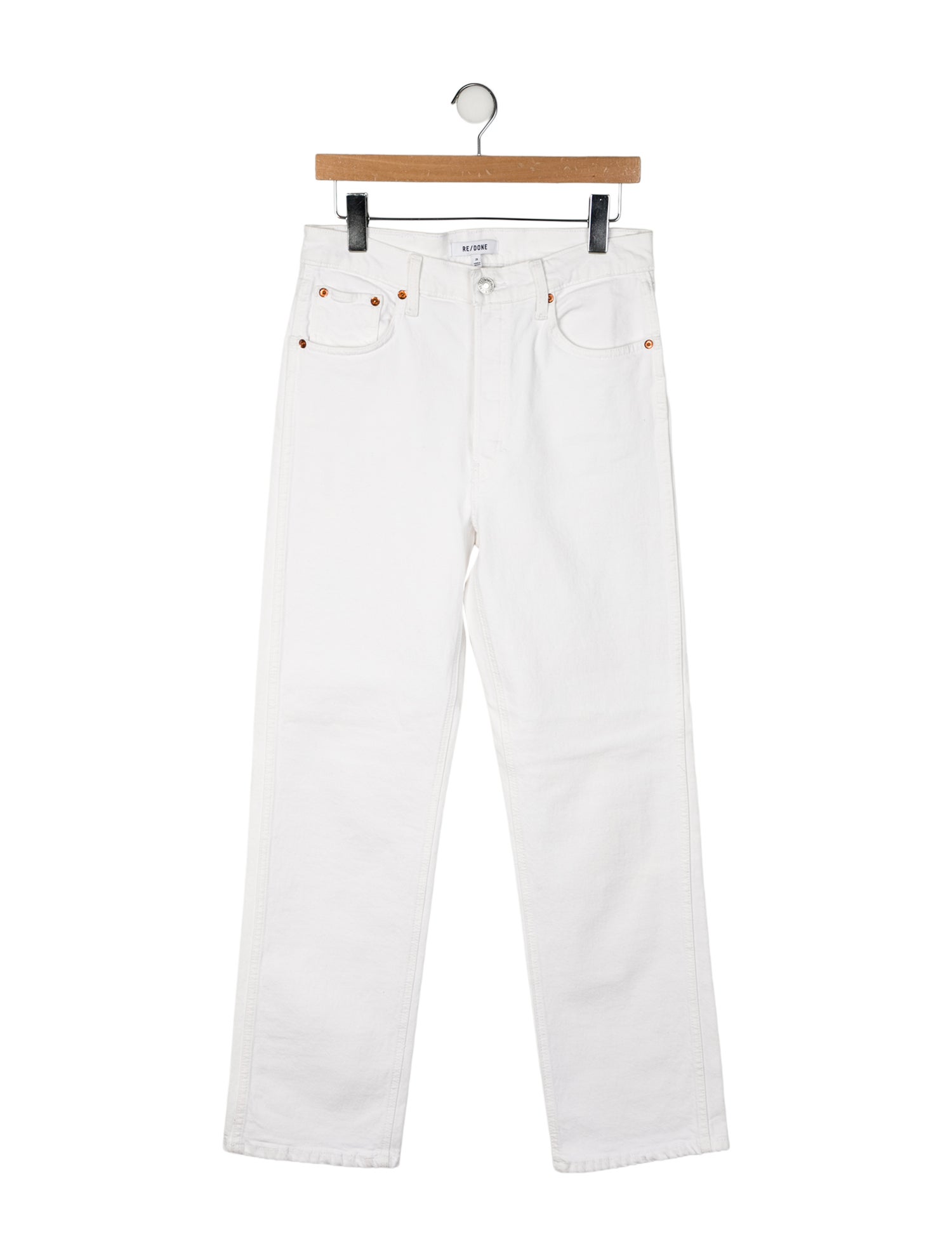 RE/DONE High-Rise Straight Leg Jeans