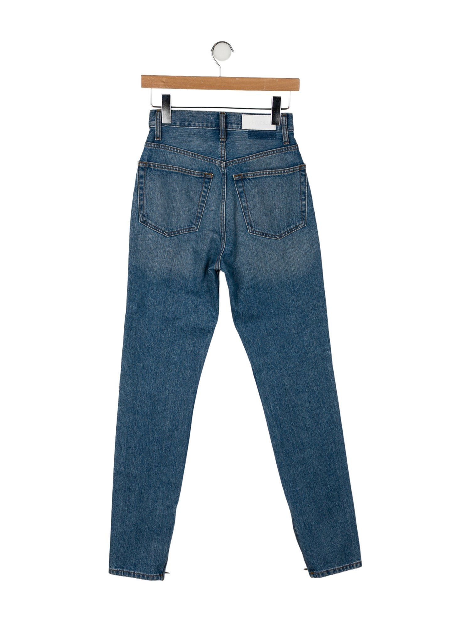 RE/DONE High-Rise Straight Leg Jeans
