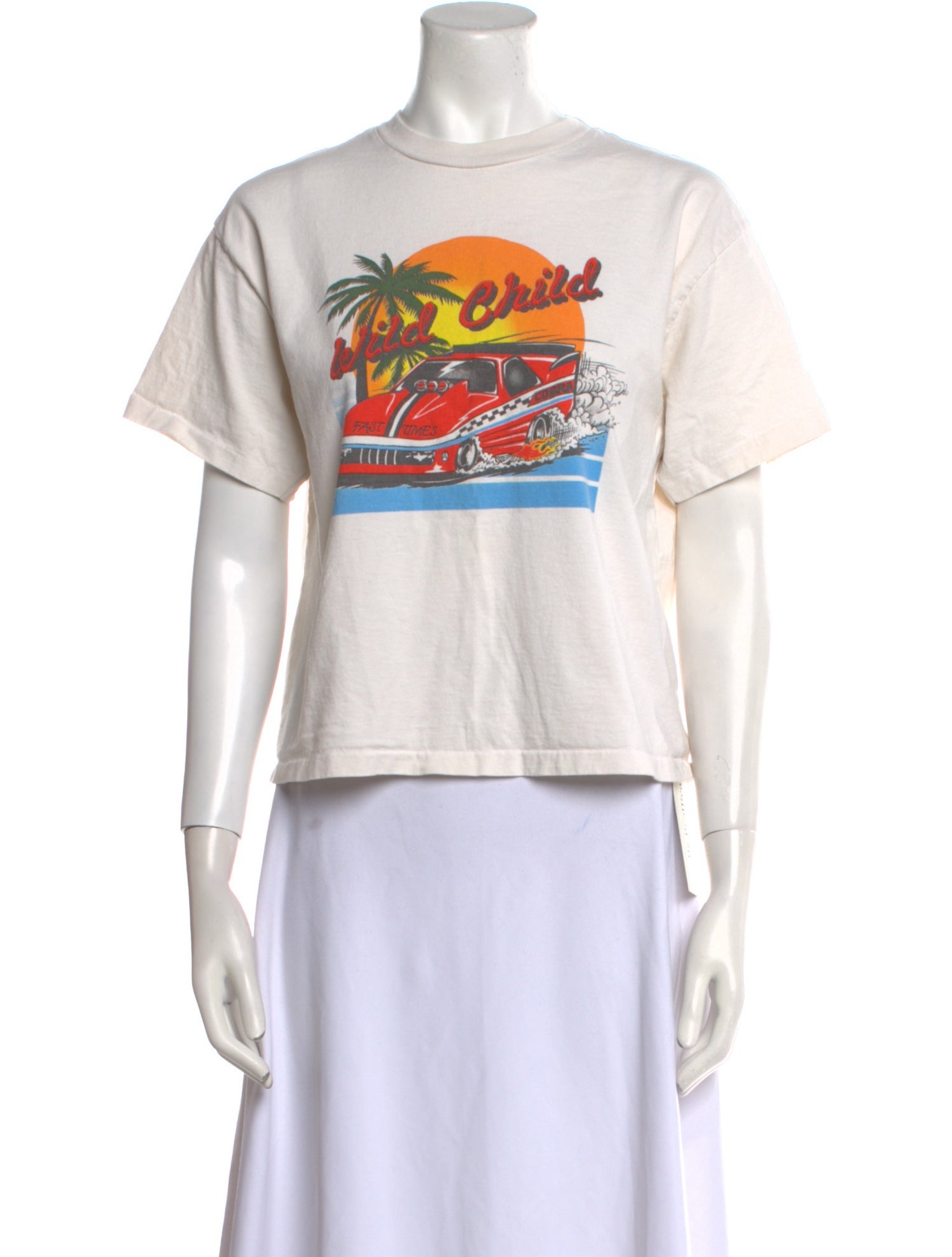 RE/DONE Graphic Print Crew Neck T-Shirt