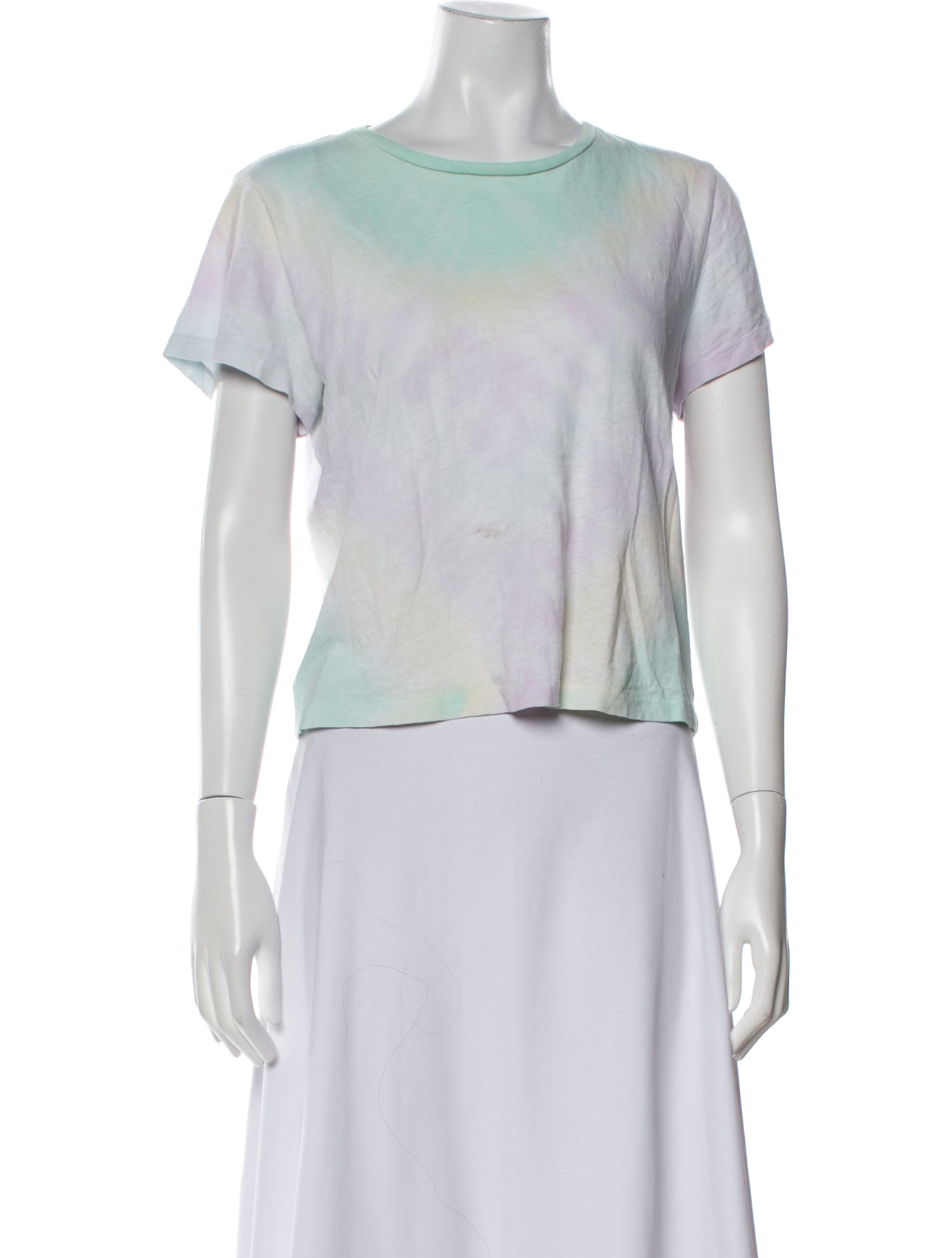 RE/DONE Tie-Dye Print Bateau Neckline T-Shirt