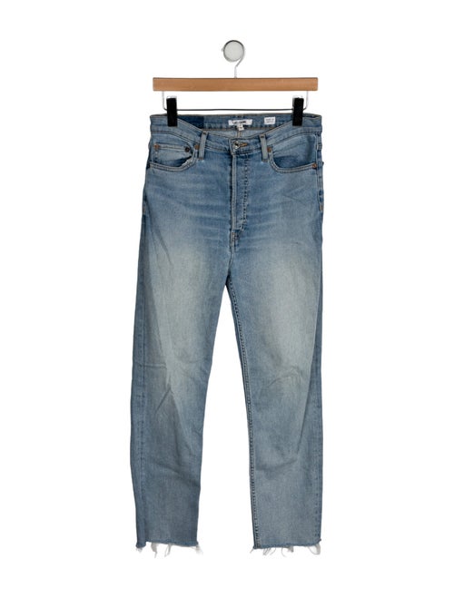 RE/DONE High-Rise Straight Leg Jeans