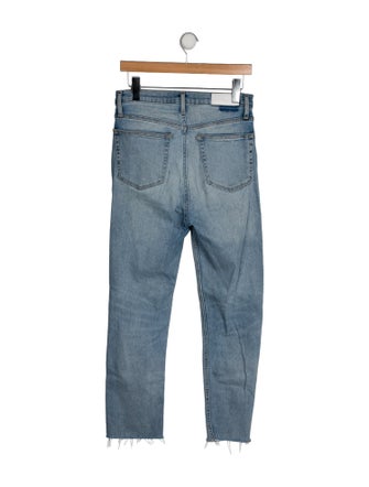 RE/DONE High-Rise Straight Leg Jeans