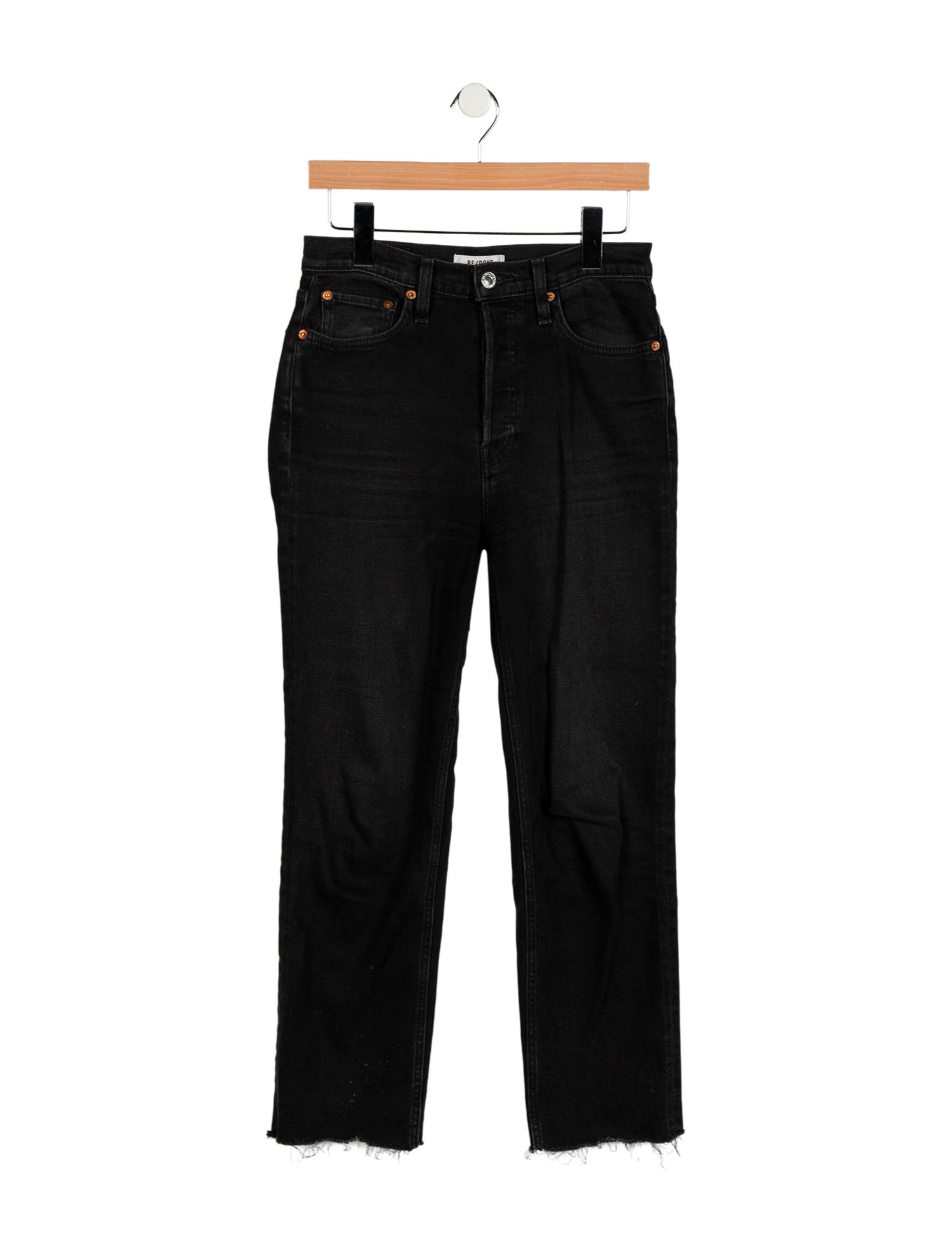 RE/DONE High-Rise Straight Leg Jeans