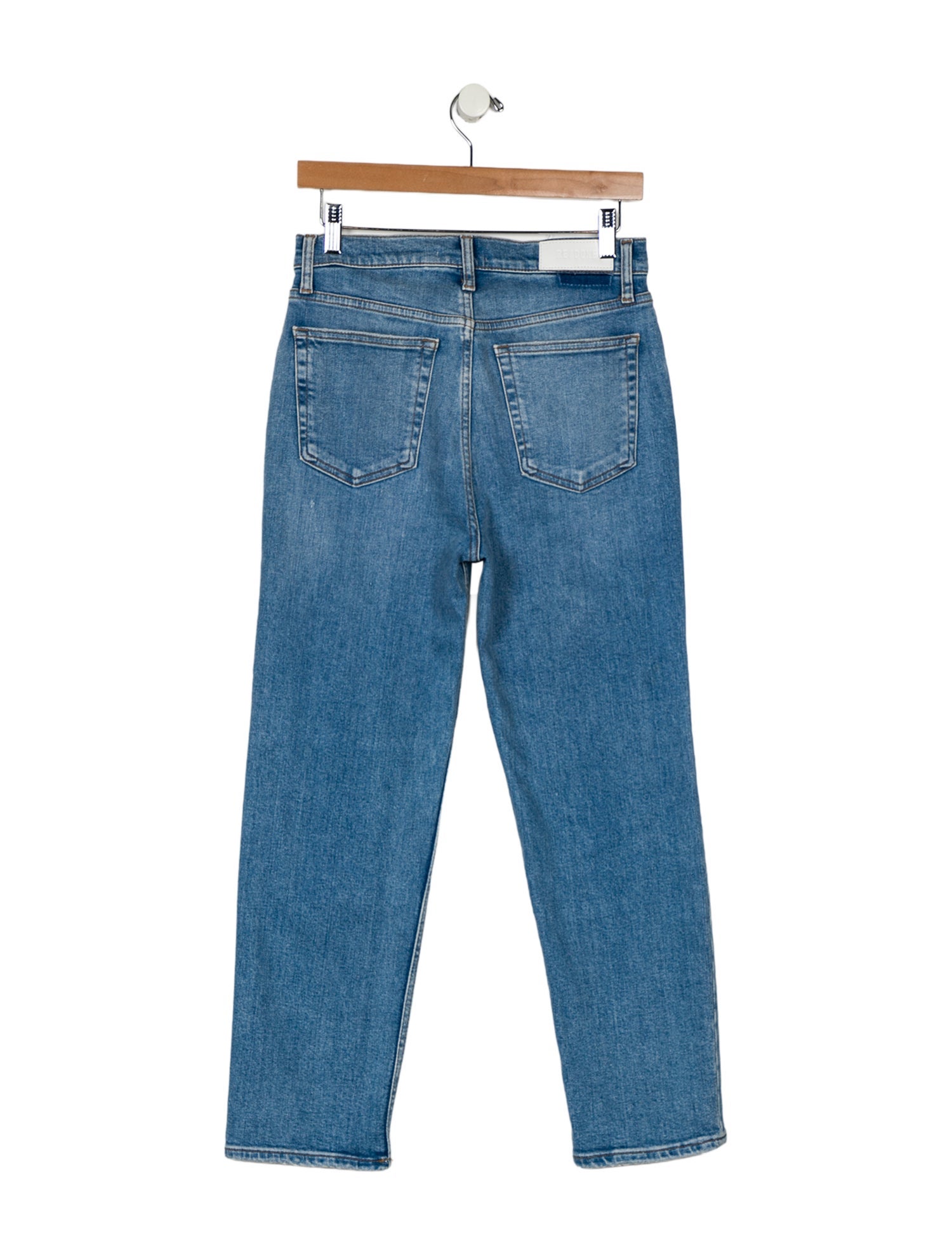 RE/DONE High-Rise Straight Leg Jeans