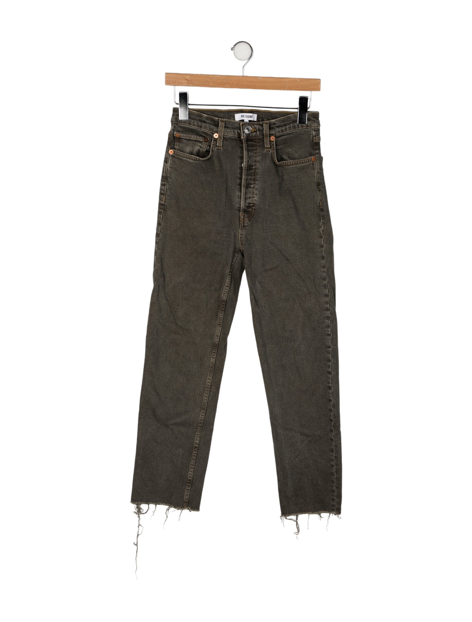 RE/DONE Mid-Rise Straight Leg Jeans