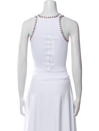 RE/DONE Scoop Neck Sleeveless Crop Top