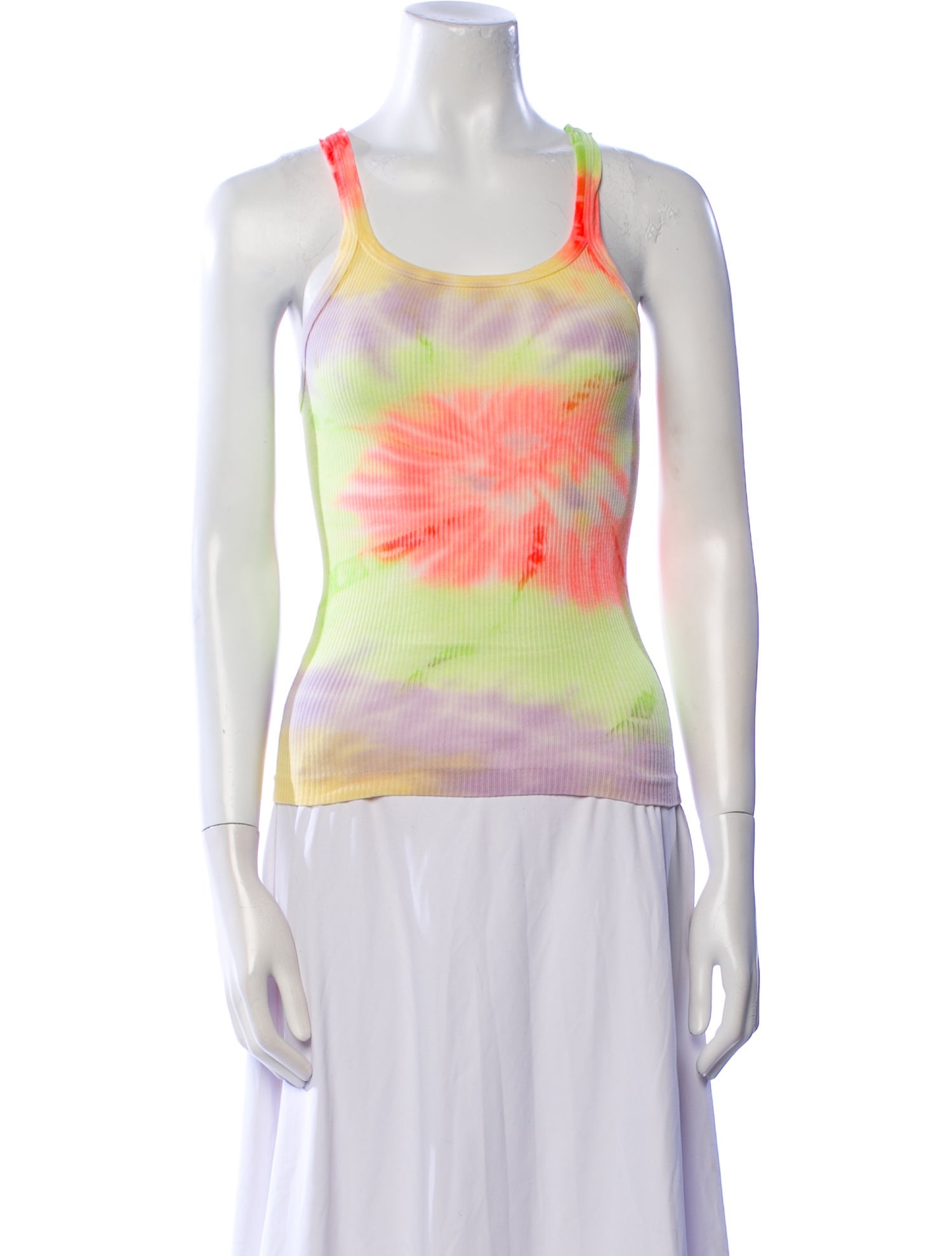 RE/DONE Printed Scoop Neck Top