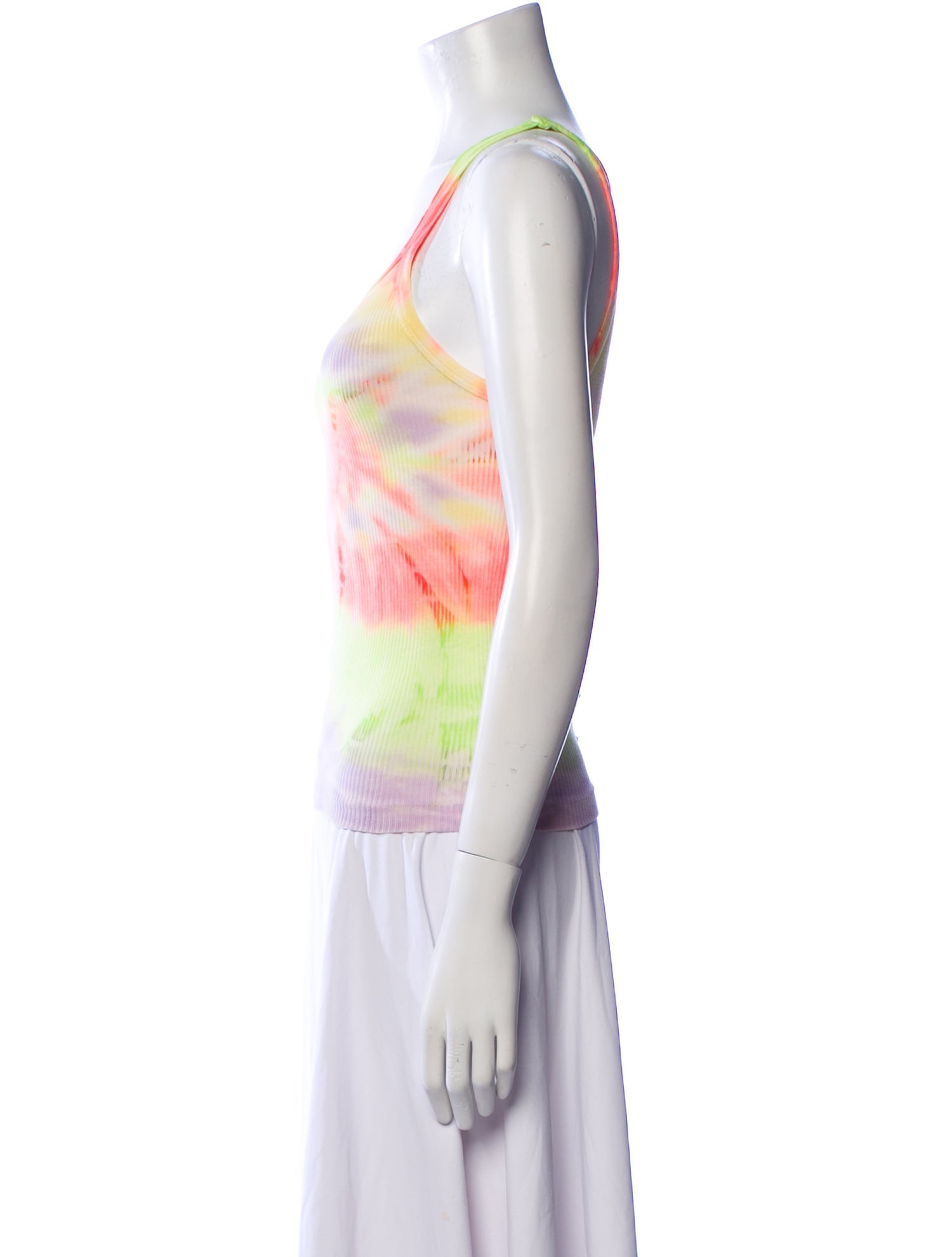 RE/DONE Printed Scoop Neck Top