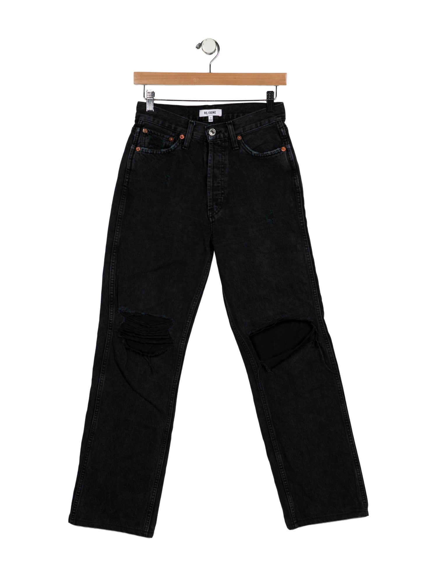 RE/DONE Mid-Rise Straight Leg Jeans