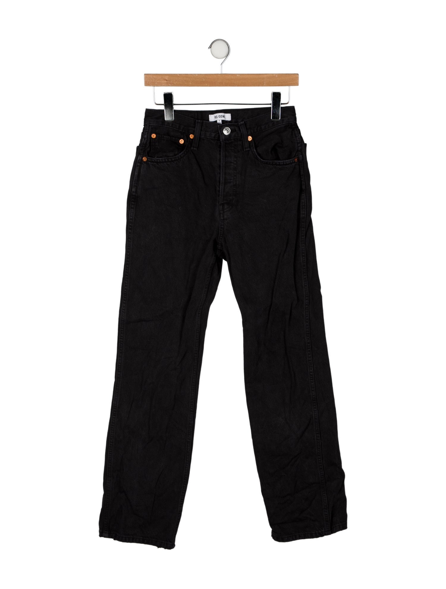 RE/DONE High-Rise Straight Leg Jeans