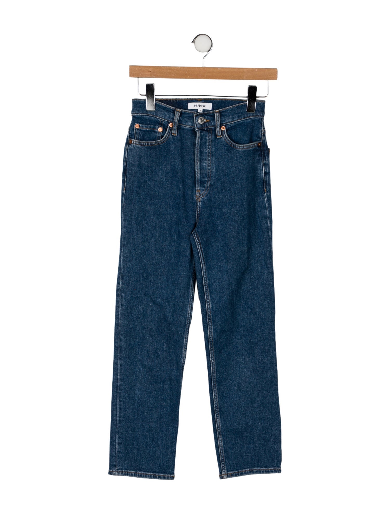 RE/DONE Mid-Rise Straight Leg Jeans