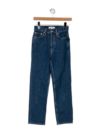 RE/DONE Mid-Rise Straight Leg Jeans