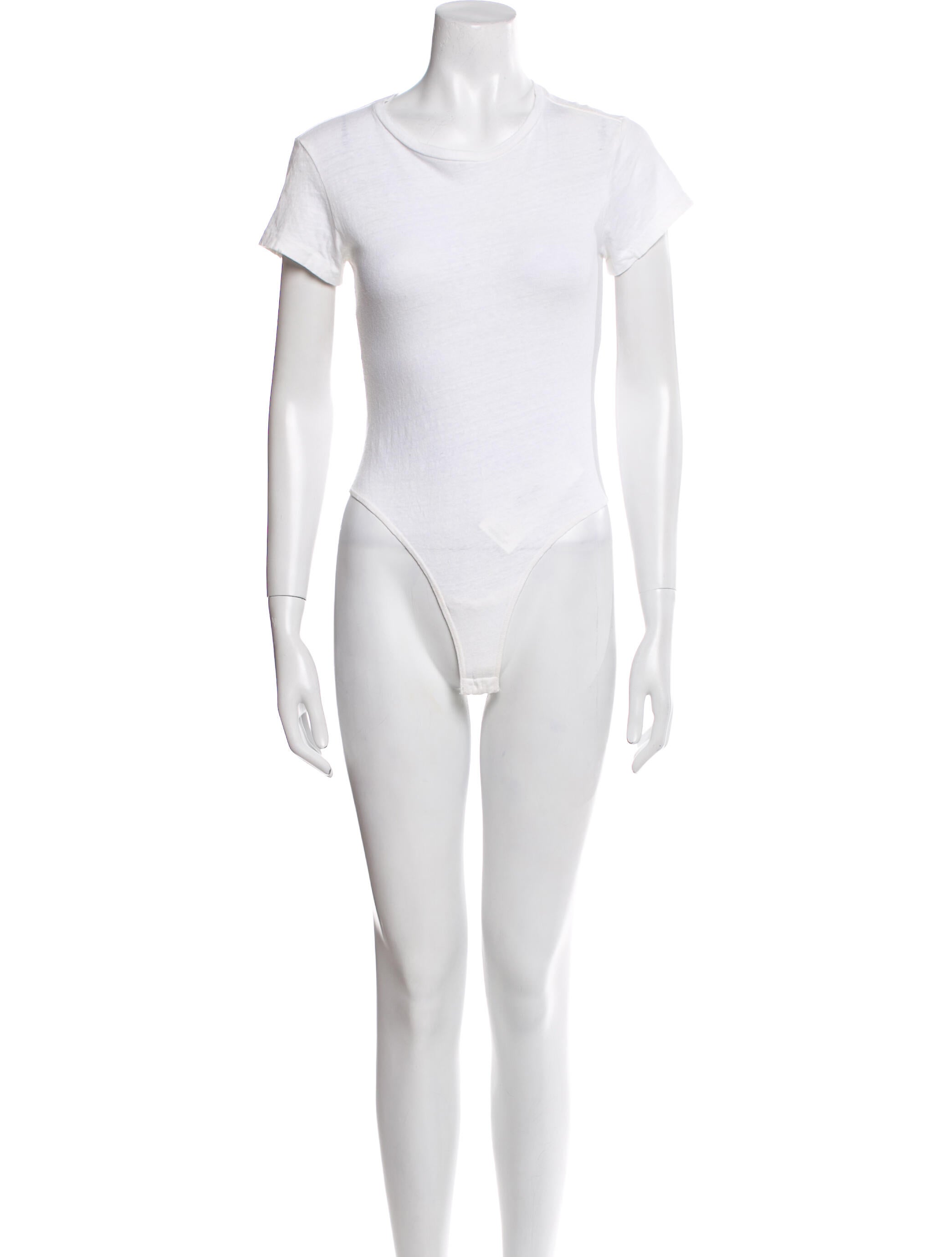 RE/DONE Scoop Neck Short Sleeve Bodysuit