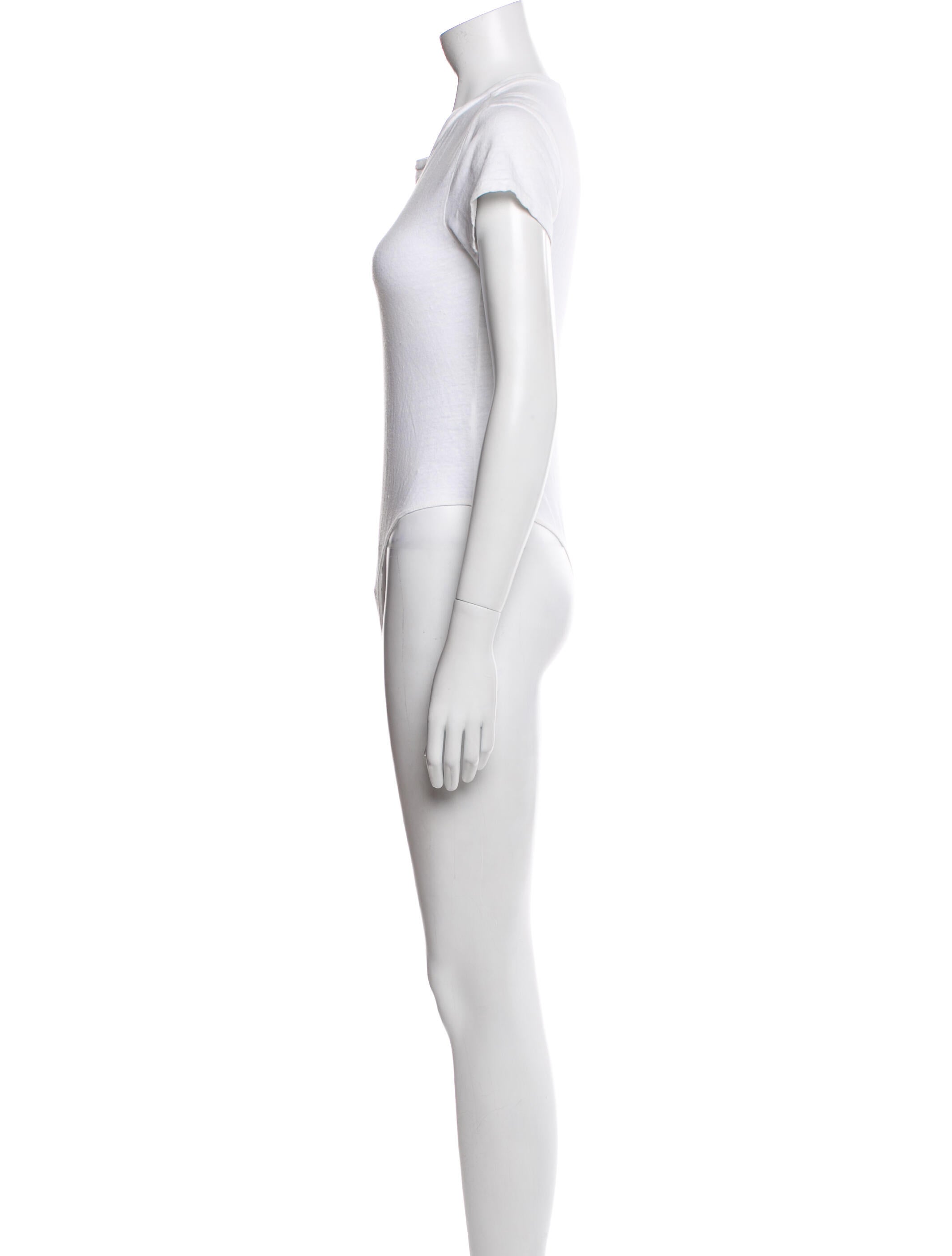 RE/DONE Scoop Neck Short Sleeve Bodysuit