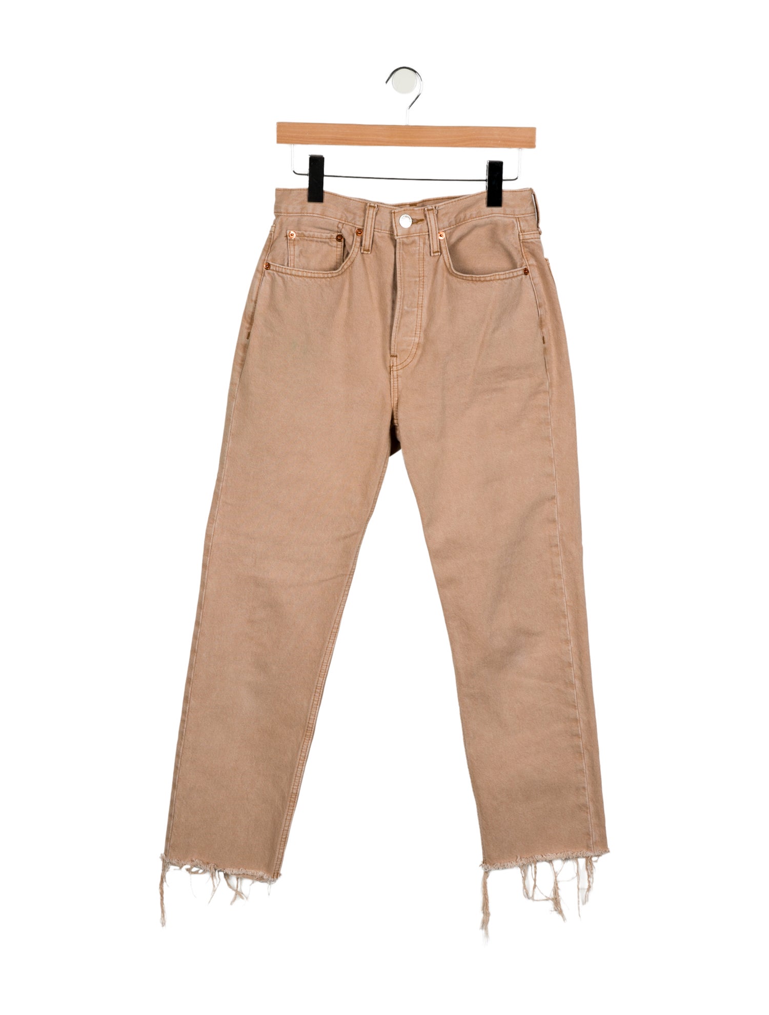 RE/DONE High-Rise Straight Leg Jeans
