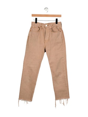 RE/DONE High-Rise Straight Leg Jeans