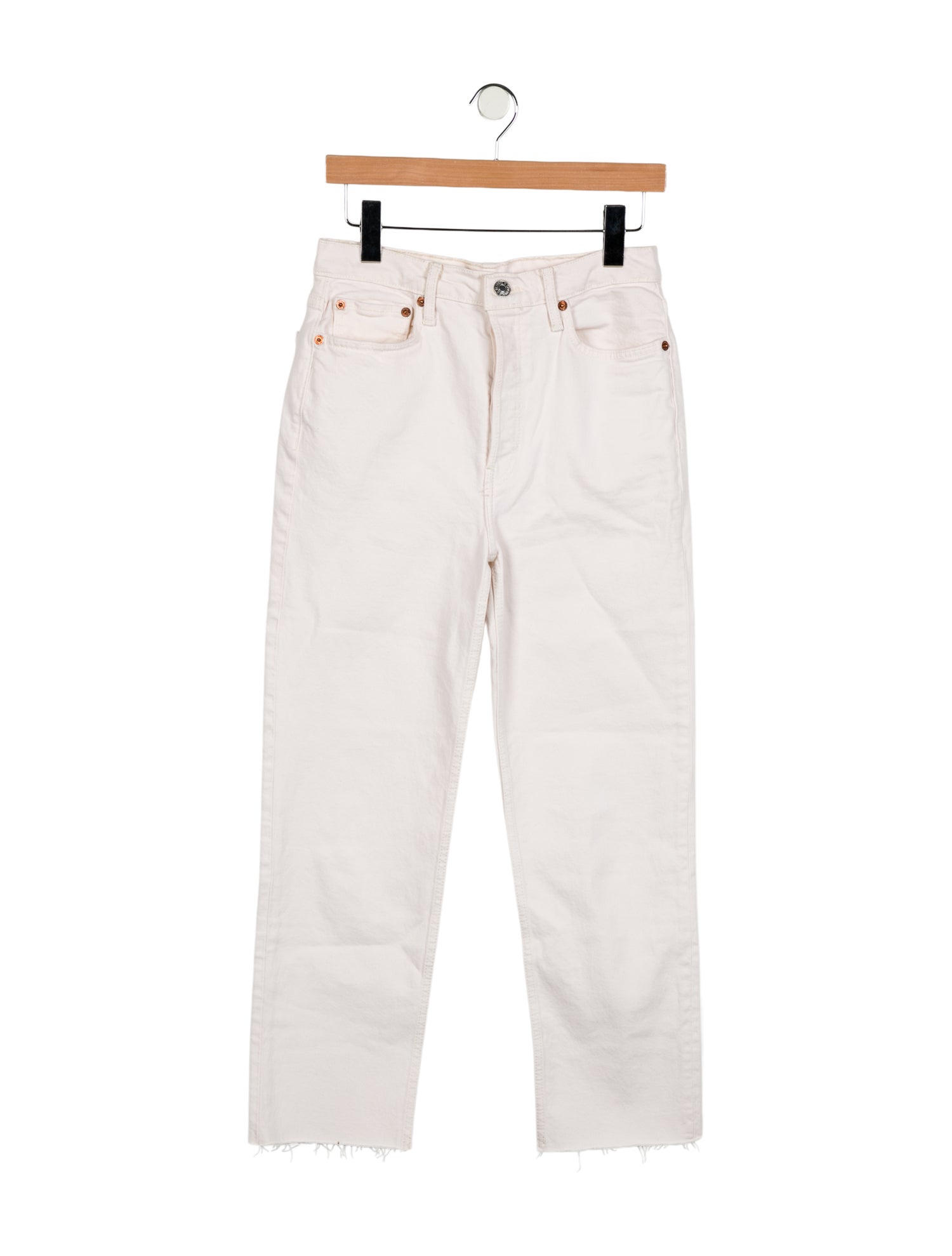 RE/DONE High-Rise Straight Leg Jeans