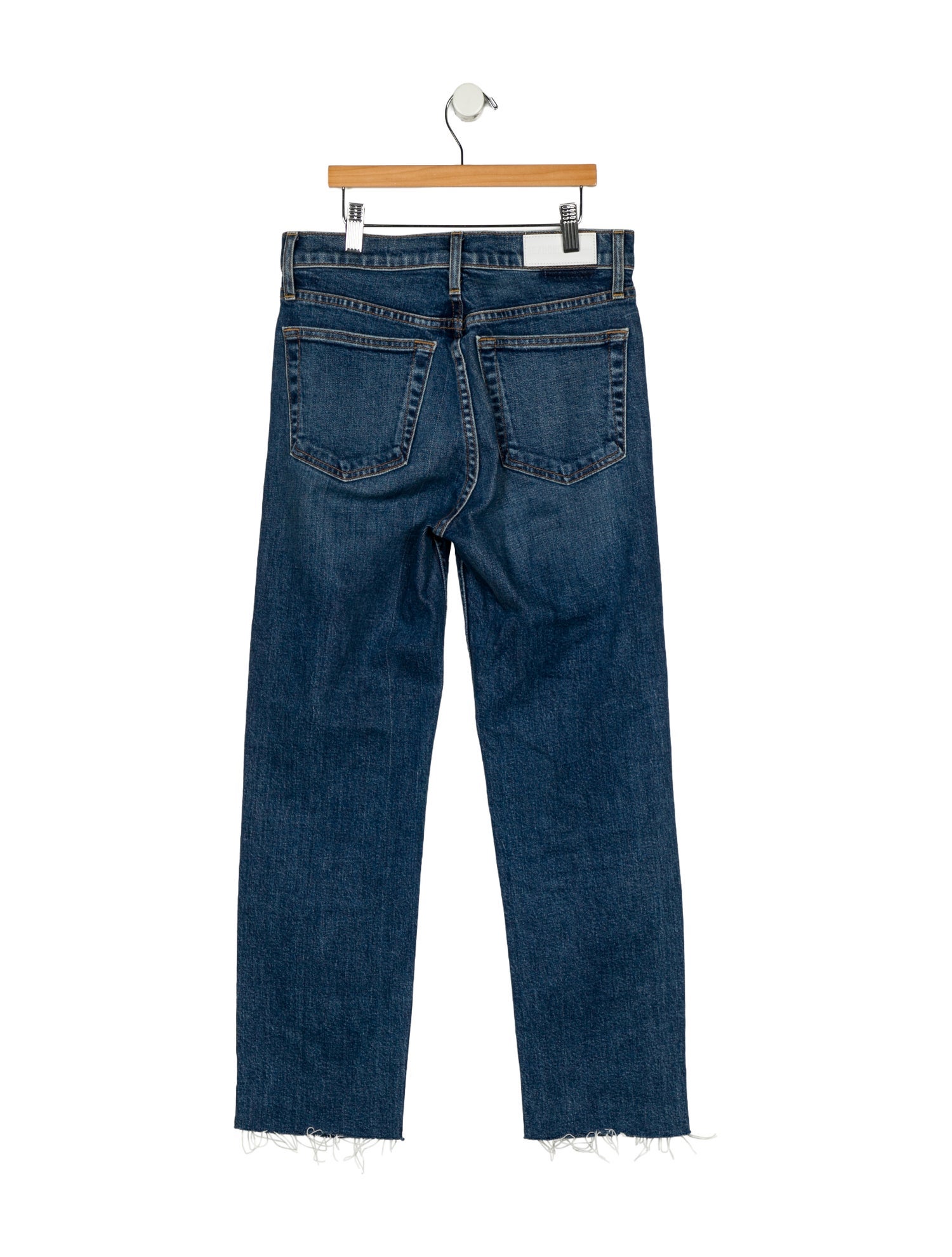 RE/DONE High-Rise Straight Leg Jeans