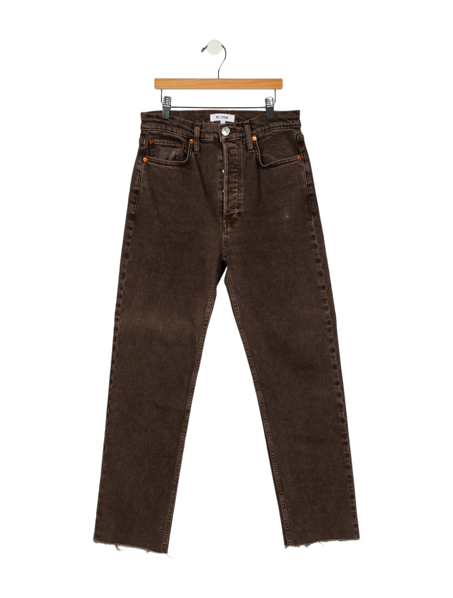 RE/DONE High-Rise Straight Leg Jeans