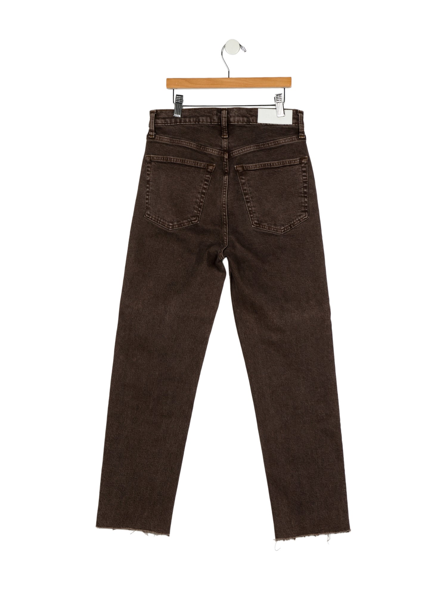 RE/DONE High-Rise Straight Leg Jeans